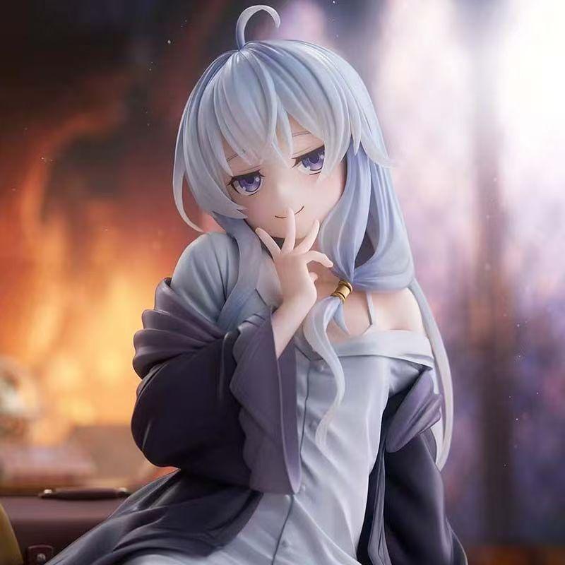 Wandering Witch Elaina 1/6 Scale Figure - Resting Pajama Ver. Collectable Can Move 24cm Anime Adorable Sexy Beautiful Girl Statue