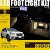 Online Forester LED Footlight Kit for Front Warm FD714 [Amon Exclusive] (SK9/SKE) Seats, White,