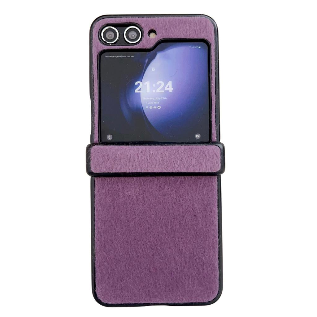 Samsung Z Flip 3/4/5/6/7 Mink Plush Three-Section Case