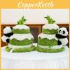 Panda Plush Toy With Double Layer Cake Design For Kids And Gift Giving