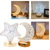 Bedroom Crystal Touch Dimming NightLight Girl Room Home Decorations Aesthetics USB Table 3D Moon Lamp