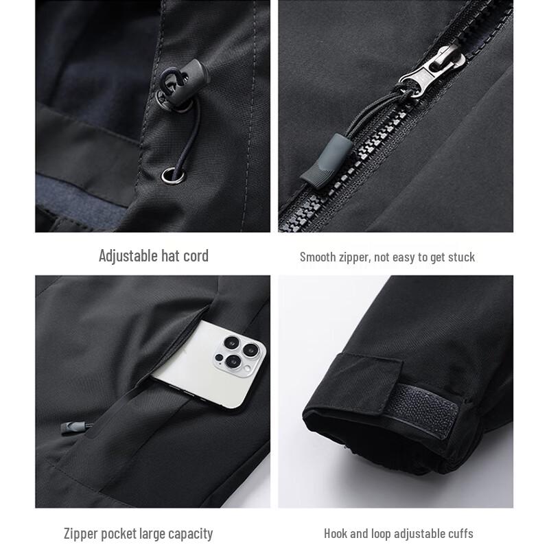 Pierre Cardin Men's 3-in-1 Windproof Waterproof Hiking Jacket