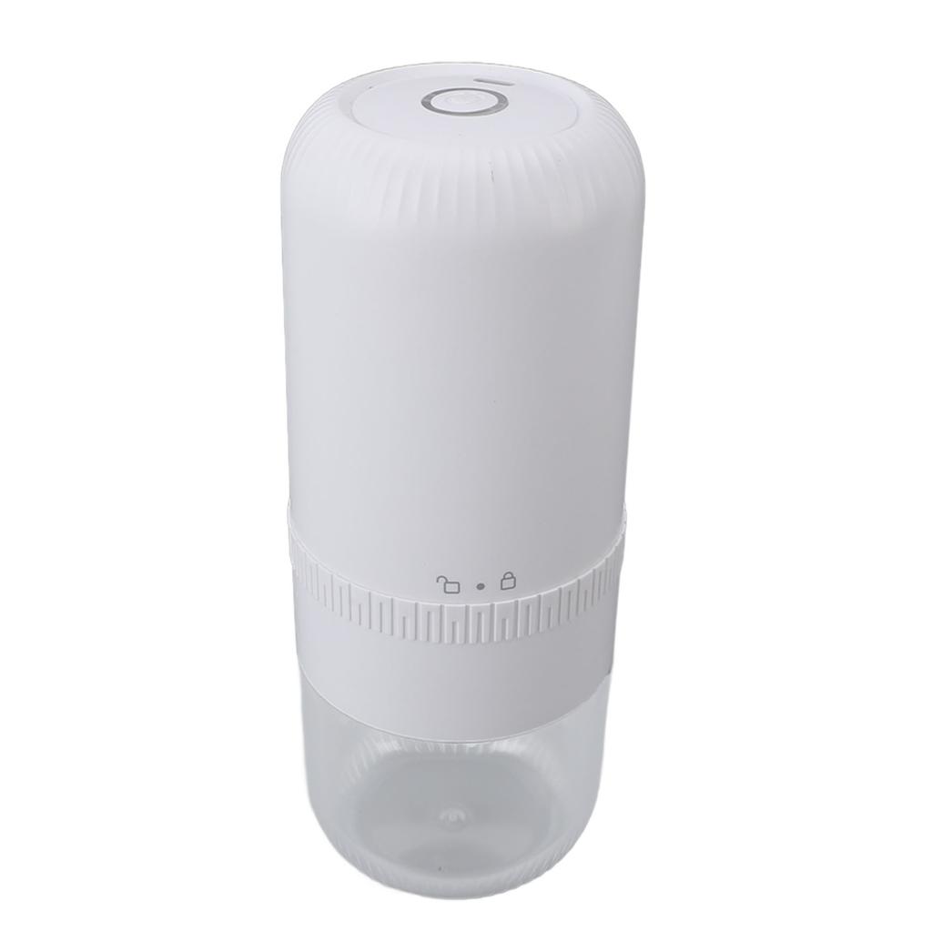 Electric Coffee Bean Grinder White USB Charging Cordless Adjustable Coarseness Multifunctional Coffe