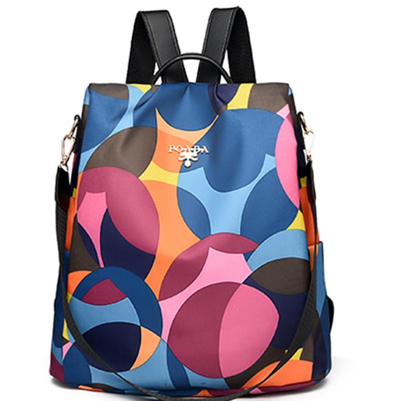 IELGY Women Fashion Shoulder Backpack Versatile Oxford Cloth Korean Style Anti-theft Backpack for Women