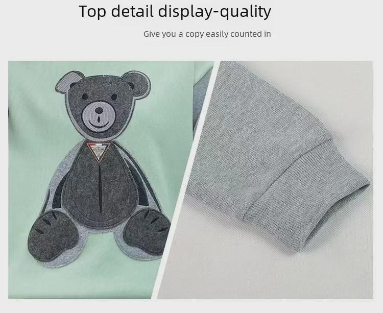 Dam Casual Tvådelad Björndräkt i Koreansk Stil – Lös, Slimmad, Mode för Alla Säsonger för Vår & Höst