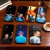 E-Erling H-Haaland Telefoonhoesje Zwart Siliconen Zacht Voor Samsung Galaxy A73,A72,A71,A70,A53,A52,A51