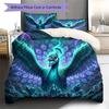Peacock Pattern Bedding Quilt Set Quilt Cover Pillowcase Home Decoration Birthday Gift (1 * Duvet Cover + 2 * Pillowcase, Without Core)