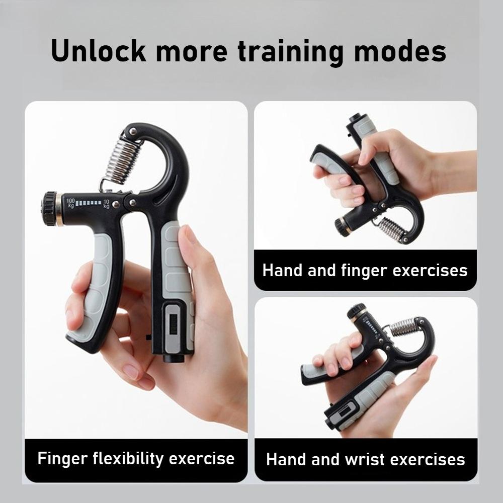 10-100Kg Adjustable Heavy Gripper Fitness Hand Exerciser Grip FatGrip Wrist Increase Strength Spring Finger Pinch Carpal Expande