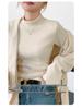 Women's H129 Orlon Semi-High Neck Fleece-Lined Warm Base Layer Top
