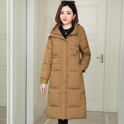 Women's Winter Parker Coat Thickened Warm Jacket Hooded Long Puffy Jacket Snow Warm Jacket