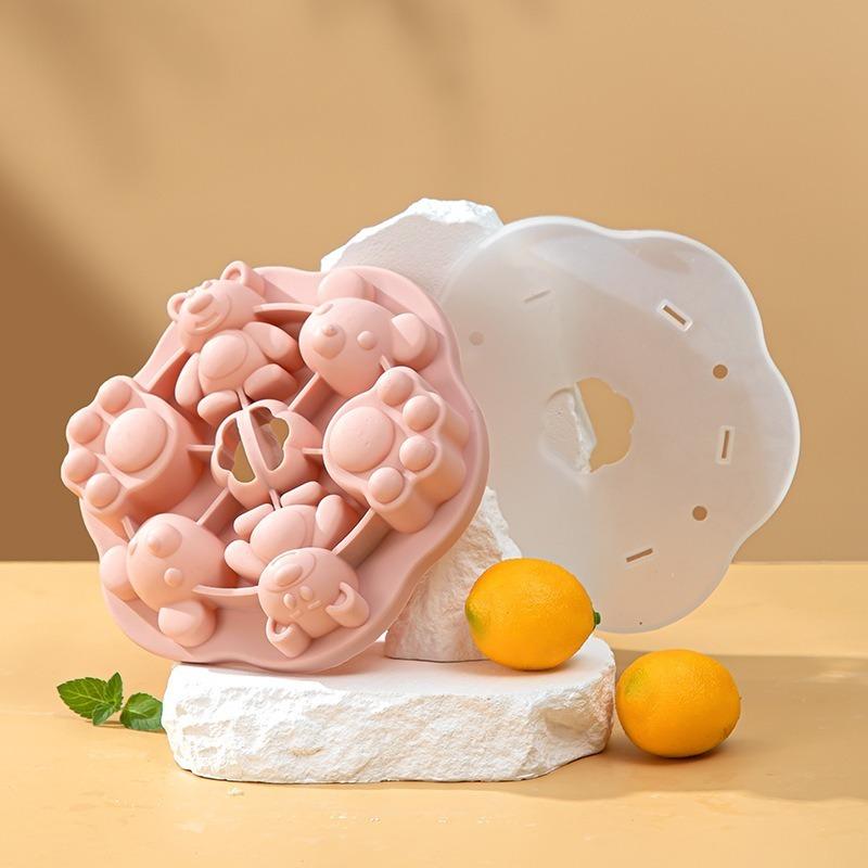 Baby Supplementary Food Steamed Cake Mould Infant Silicone Cooking Tool Cat Claw Cake Abrasives Modeling Pastry Baking