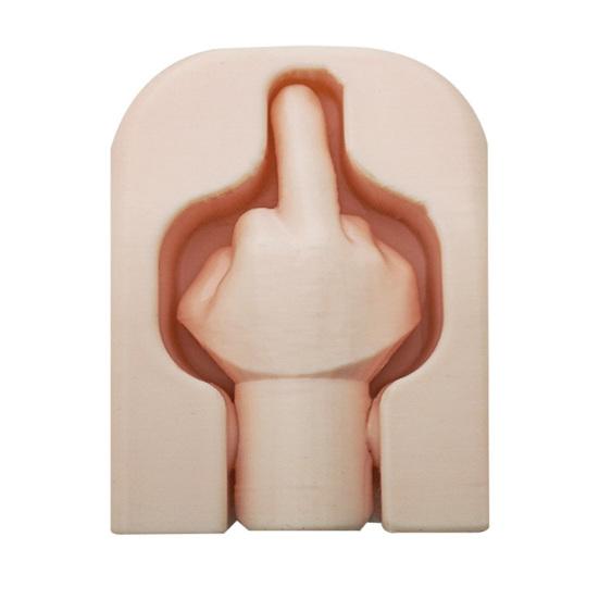 Wall Hook Coat Hanger Strong Load-Bearing Easy to Install Funny Middle Finger Wall-Mounted Decorative Hook Storage Organizer