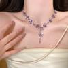 Unregelmäßiger Schmetterling Anhänger Halskette Halskette Damen Leichter Luxus Nische High-End Schlüsselbein Kette 0 Neues Temperament Schmuck