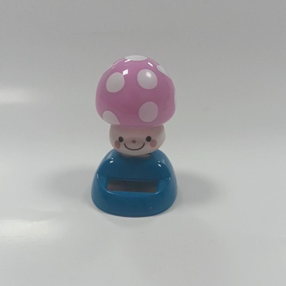 Hot Solar Energy Car Interior Ornaments Mushroom Doll Figurine Sway Model Automotive Dashboard Decorate Children's Gifts Toy New