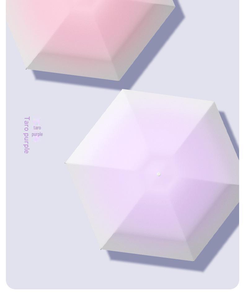 High-End Women's Folding Umbrella: Dual-Use for Sun and Rain, UV Protection, 50% Off Capsule Design