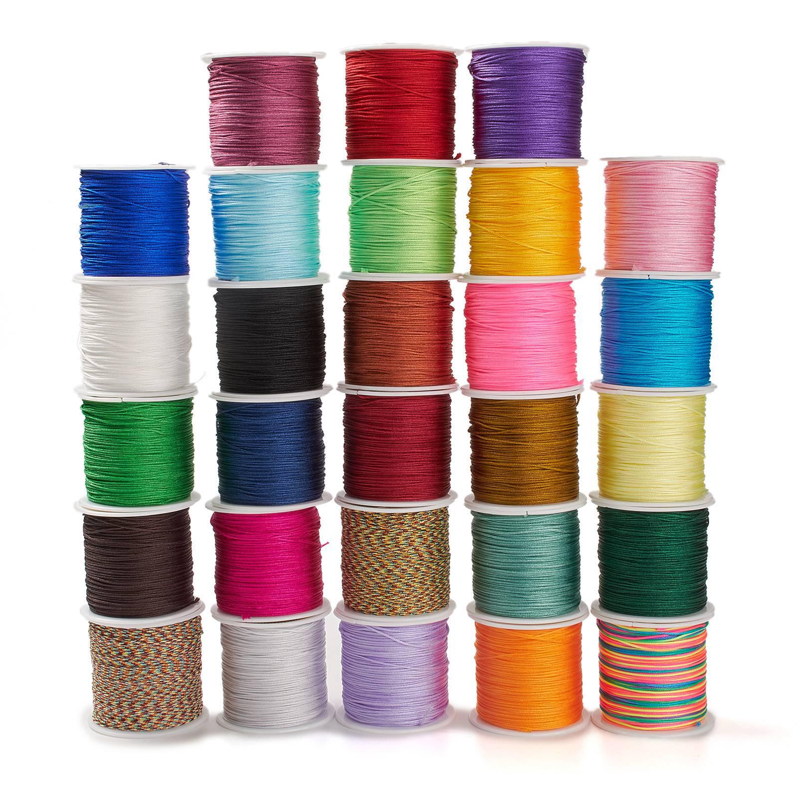 

Colorful No. 73 0.6mm Jade Thread for DIY Bracelet, Chinese Knot, Tassel, and Pendant Crafts