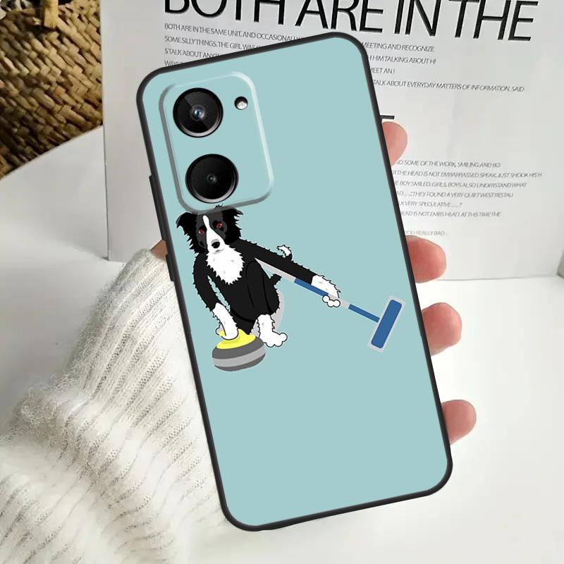 Border Collie Dog For Realme GT Neo 5 GT5 9 10 11 12 Pro Plus C30 C31 C33 C35 C25s C21Y C51 C55 C67 C53 Case