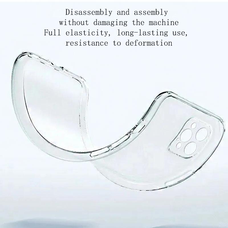 Matte Clear Silicone Case for iPhone Wireless Charging Soft Touch Ultra-Thin Grip Shockproof Bumper with Lens Protective Cover