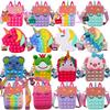 5PCS Kawaii Fidget Toys Decompression Soft Squeeze Toy Push Bubble Sensory Toys Christmas Gift For Children And Adult