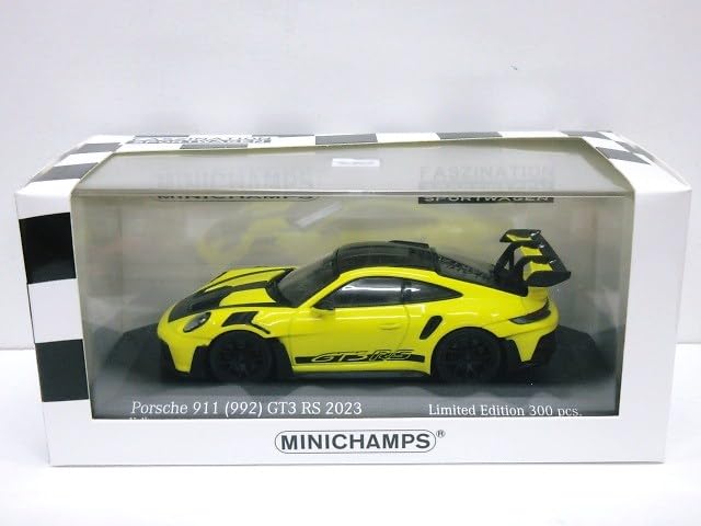 Europe Exclusive Scale Porsche 911 GT3 RS Weissach Package 2023 1/43 (Yellow)