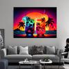 Cocktails Drink Fruit Neon Sign Posters and Prints Canvas Painting Wall Art Picture for Wine Shop Bar Club Room Home Decor
