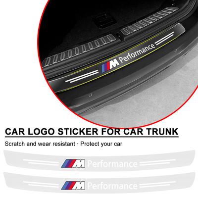 1 Stück Transparent M LOGO Auto Kofferraum Emblem Schutzaufkleber Autozubehör für X4 X3 520 525 F30 F10 M3 M4 M5 E34 E90 E60 E36 1 3 5 7er