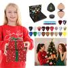Guitar Picks Countdown Calendar with 20 Guitar Picks & 2 Oud Picks Holder Xmas Advent Calendars for Guitar Bass Ukulele Players