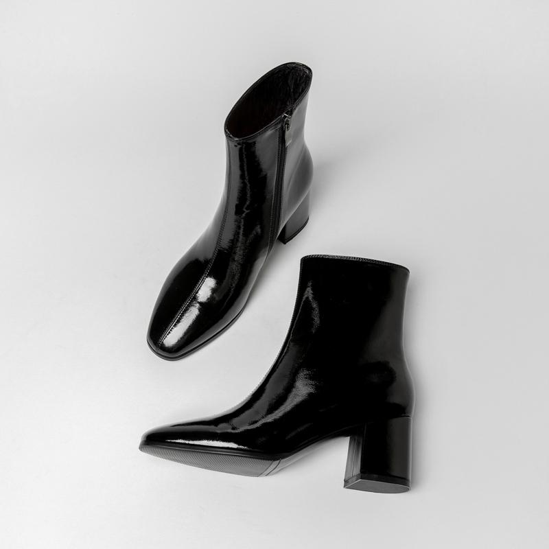 Fashion 2024 Women's Spring Autumn New Collection Solid Color Side Zipper High Heels Versatile Comfortable Large Fashion Boots for Women