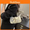 Amerikanische Street Style PU Mini-Schultertasche mit Reißverschluss für den täglichen Gebrauch