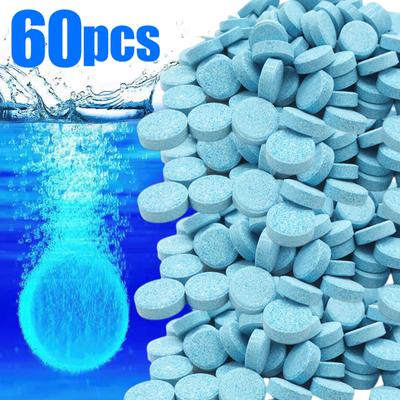 20/60PCS Limpador de para-brisa de carro Tablete efervescente Vidro Água Sólida Limpador Universal Acessórios para automóveis Spray de limpeza
