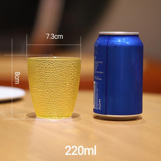 Trinkbecher Wiederverwendbar Hitzebeständig Verdickt Acryl Gepunktet Bar Restaurant Wasserbecher