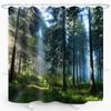 Watercolor Flower Hummingbird Shower Curtain Spring Bird Butterfly Floral Plant Nature Modern Home Bathroom Bathtub Decor