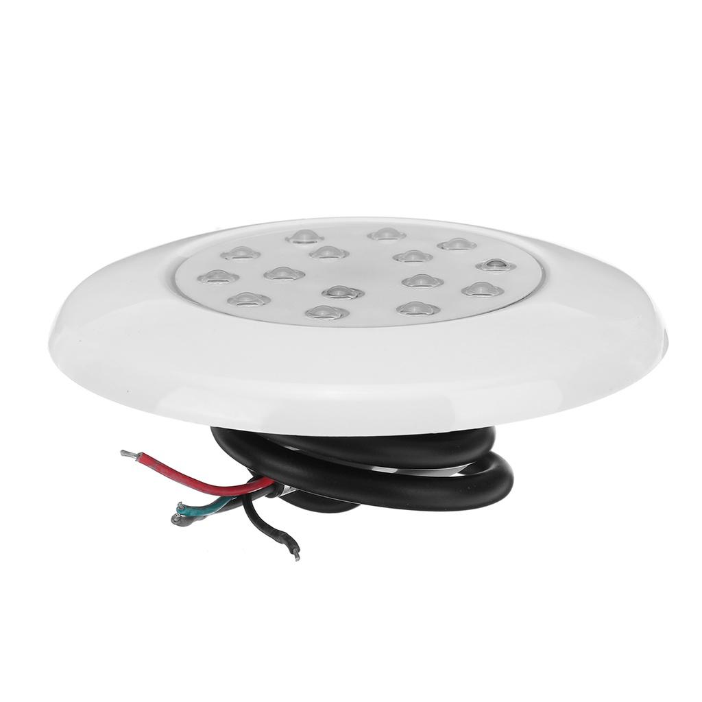 7W IP68 Waterproof 15 LED RGB Multi Color Submersible LED Underwater Night Light for Fish Tank Pond Swimming Pool Wedding Party