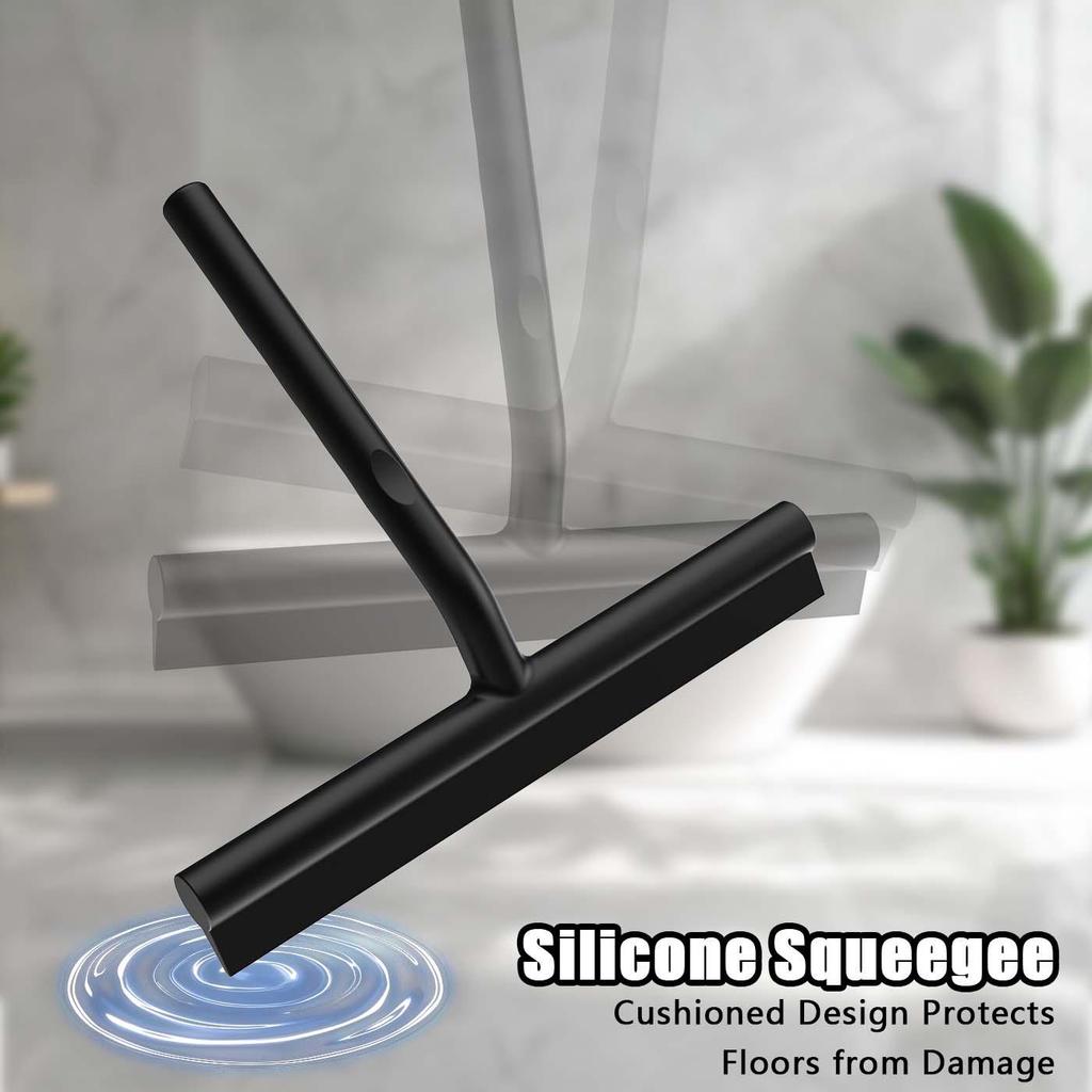 Silicone Glass Wiper - Patented Design for Windows, Showers, and Cars