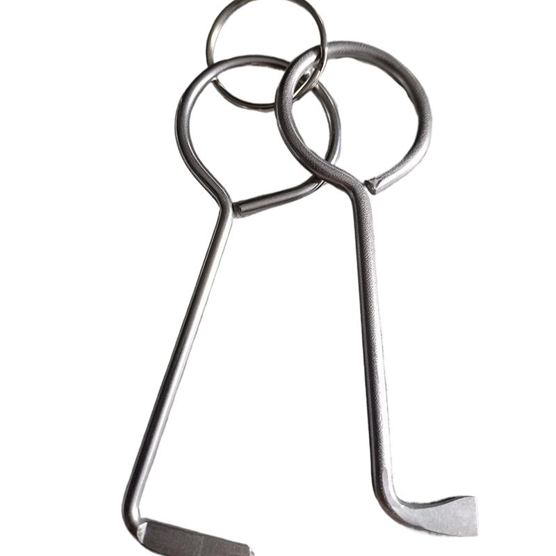 Nouzový klíč na dveře ložnice/koupelny Kompatibilní s vnitřními pákami a knoflíky Zámek dveří Univerzální klíč na otevírání