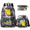 Backpack Teen Student School Bag Three-piece Pencil Case Crossbody Bag