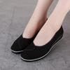Nurse Shoes Female White Slope with Beauty Shoes Small White Shoes Old Beijing Cloth Shoes Flat Bottom Female Shoes