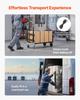 2 in 1 Folding Hand Truck, 226.9 kg Load Capacity for 4-Wheel Mode, Convertible Hand Truck Dolly with Wheels & Adjustable Handle, Portable Trolley