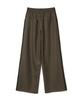 MILLO WOMEN Twill Wide Track Pants [Brown]