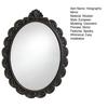 Witch Hologram Wall Mirror Spooky Halloween Glowing Ghost Mirror with Creepy Eyes for Indoor Bathroom Haunted House Decor