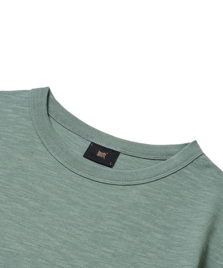BROWNBREATH Be Free Tag Tee - Blue Green