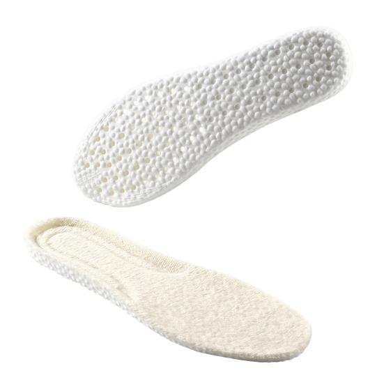 1 Pair Wool Fleece Insoles Foot Pain Relief Soft Thick Warm Winter Inner Soles Shock Absorbing Boots Sports Shoes Insert Liners Cushions