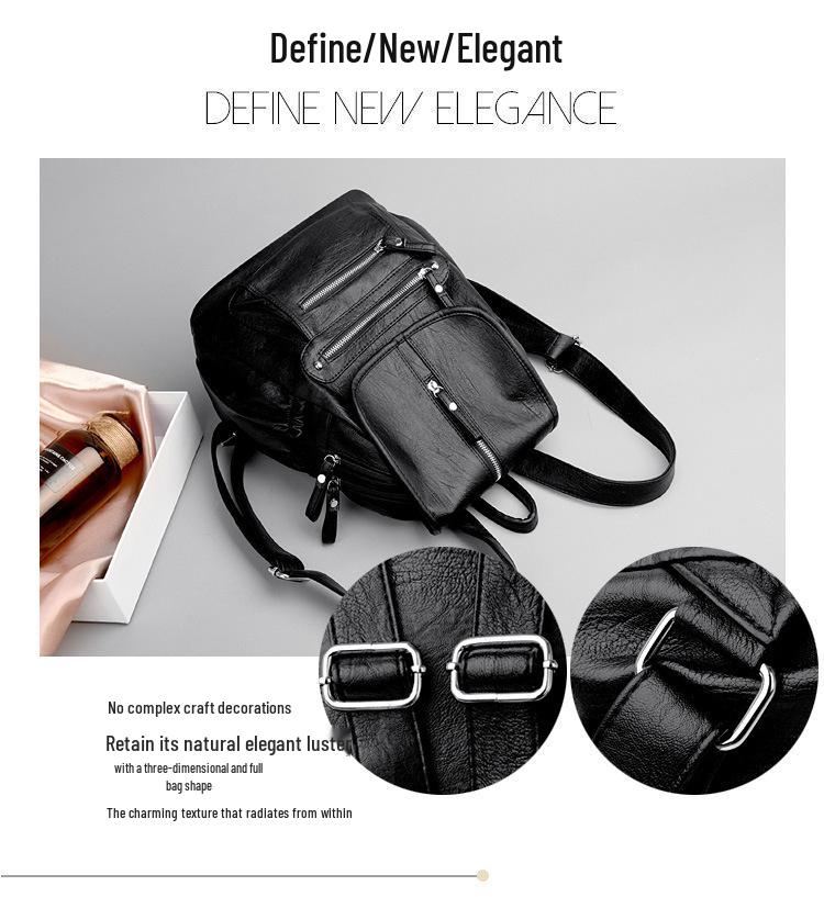 2024 Korean Trendy Retro Unisex Backpack - Casual & Simple Travel Bag for Women