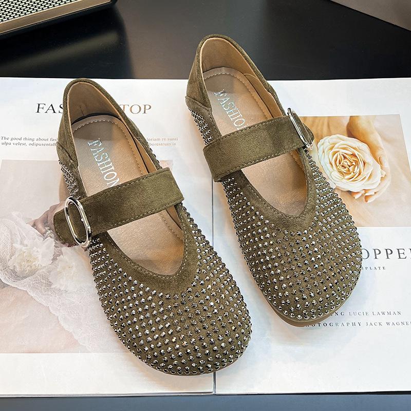 Fashion and Foreign Old Beijing Cloth Shoes Women's 2025 New Shallow Mouth Flat Bottom Non-slip Grandma Shoes In the Elderly Mother Shoes
