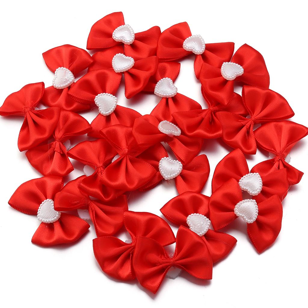 20pcs/lot Sweet Cute Colorful Ribbon Bows Polyester Bow Tie For Kids Girls DIY Jewelry Making Headwear Hairpin Gifts Accessories