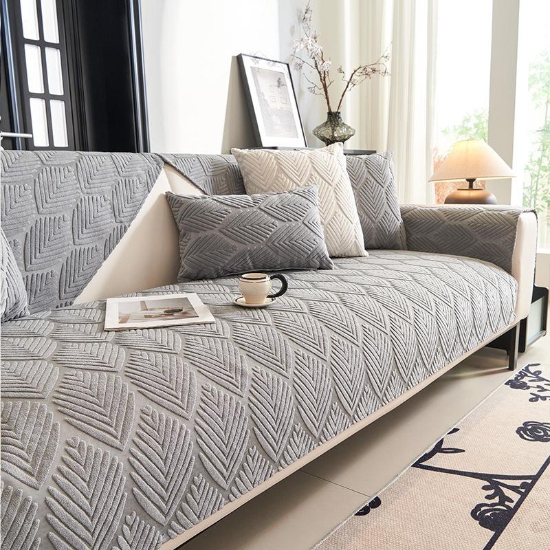 Nordic Jacquard Plush Sofa Towel Universal Sofa Cover Non-Slip Combination Couch Covers Sofa Towel for Living Room Modern Decor