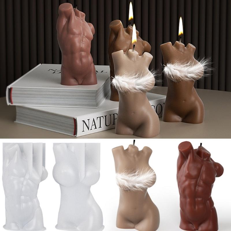 Silikonform menschlicher Körper Selbstgemachte 3D Körperkunst Kerzenformen Frauenkörper Duftkerze Epoxidform DIY Gipsformen