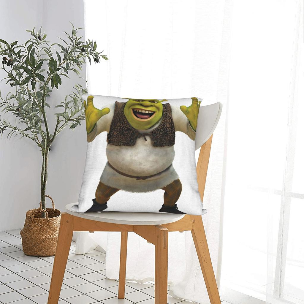 Shreks Smile Pillowcase Polyester Cushion Cover Decor Pillow Case Cover Home Drop Shipping 45X45cm