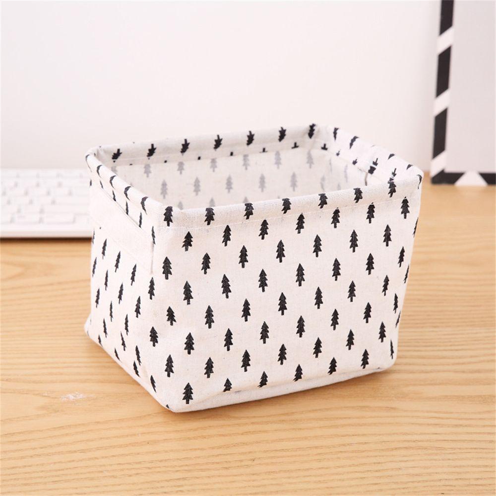 

& Living Cosmetics Organizer Toy Container Collapsible Laundry Basket Desktop Box Sundry Storage Baskets Folding Storage Box