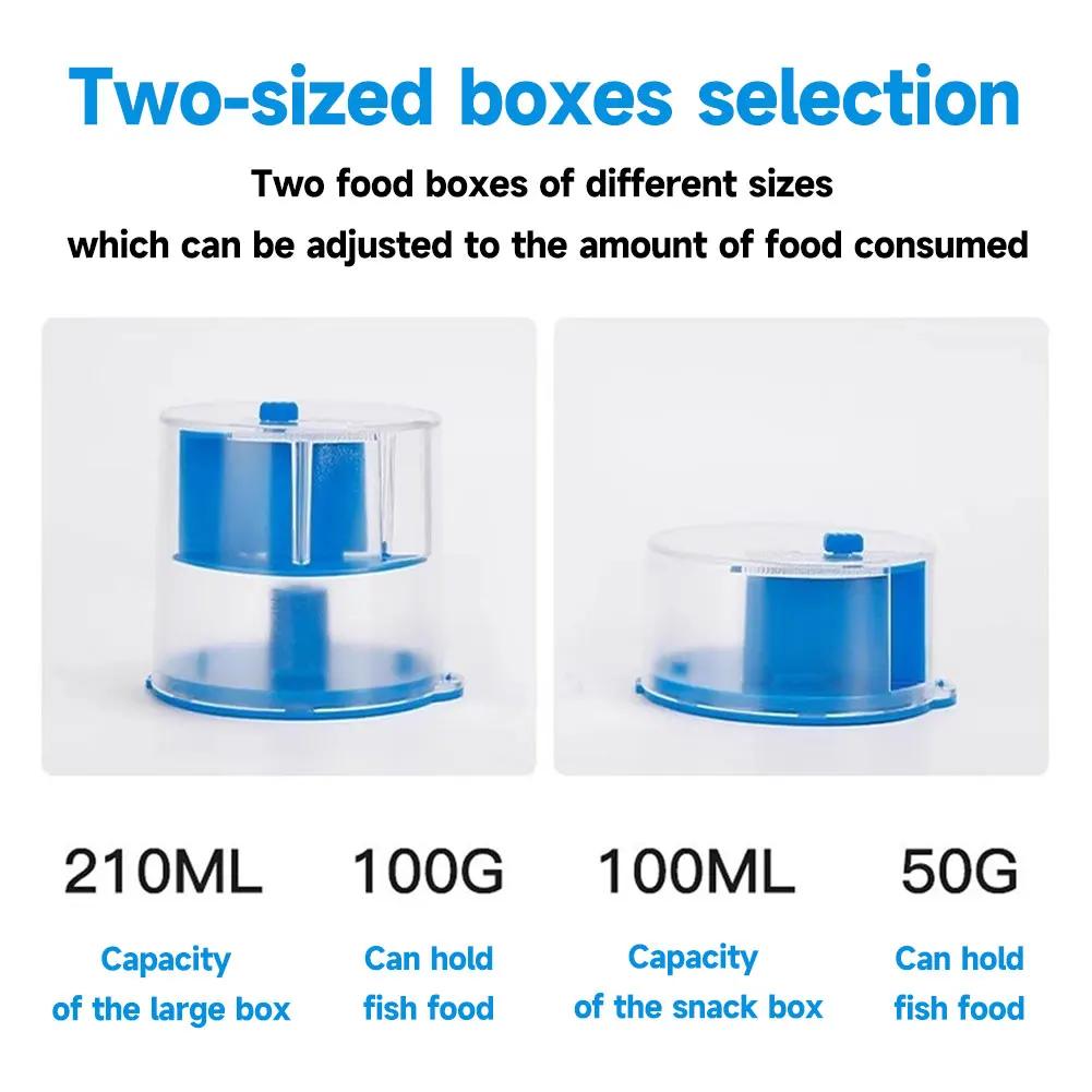 Smart Timer Fish Tank Automatic Fish Tank Feeder Large Capacity Transparent Feeder Food Dispenser Fish Feeding Artifact